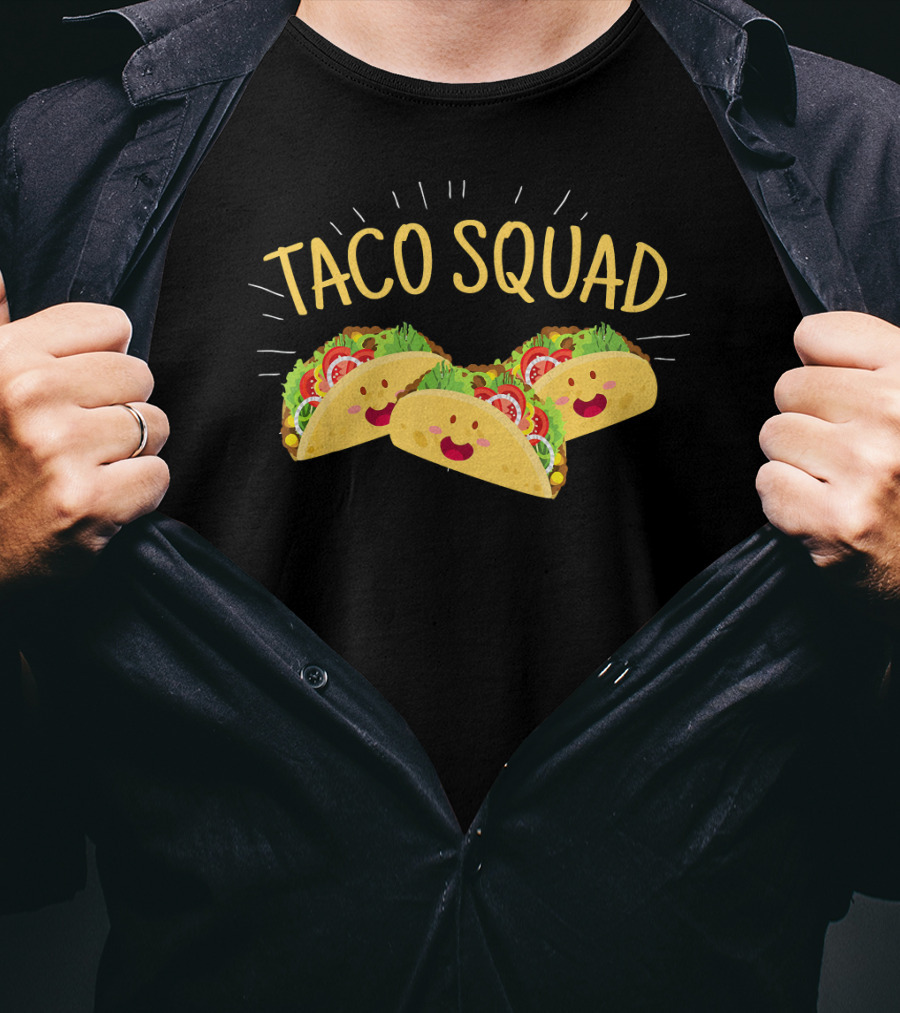 Taco Squad Funny Cute Mexican Tacos T-Shirt