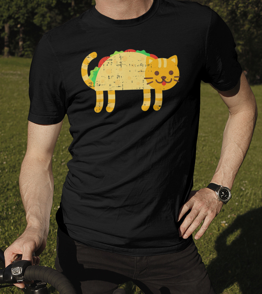 Taco Cat Kitty Kitten Funny Mexican Cinco De Mayo T-Shirt