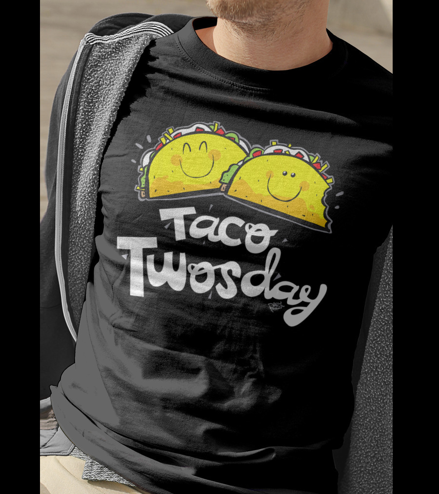 Taco Twosday Smiling Tacos Fun T-Shirt