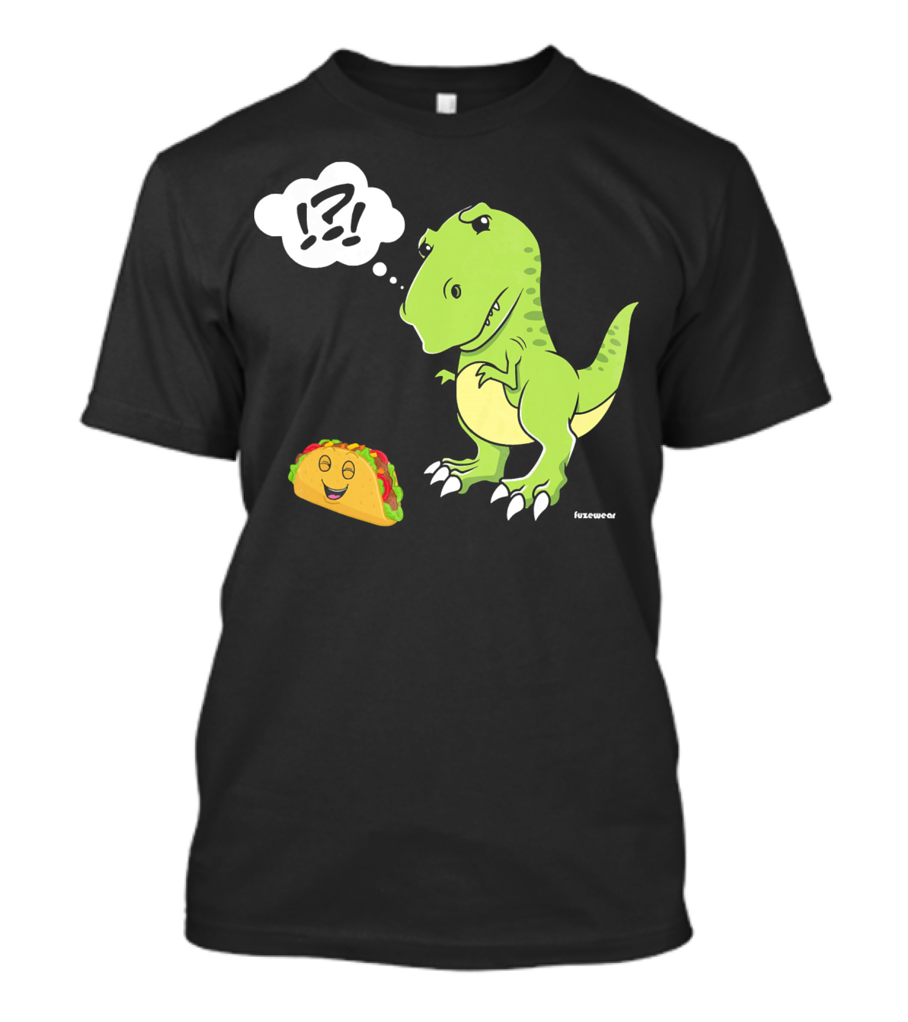 TRex Confused By Happy Taco Funny Sad Dino T-Shirt