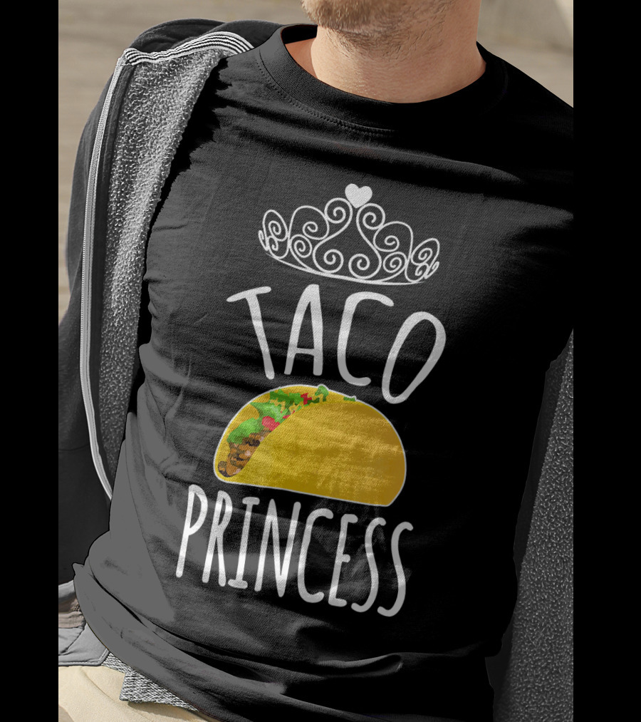 Taco Princess Cute Taco With Crown T-Shirt