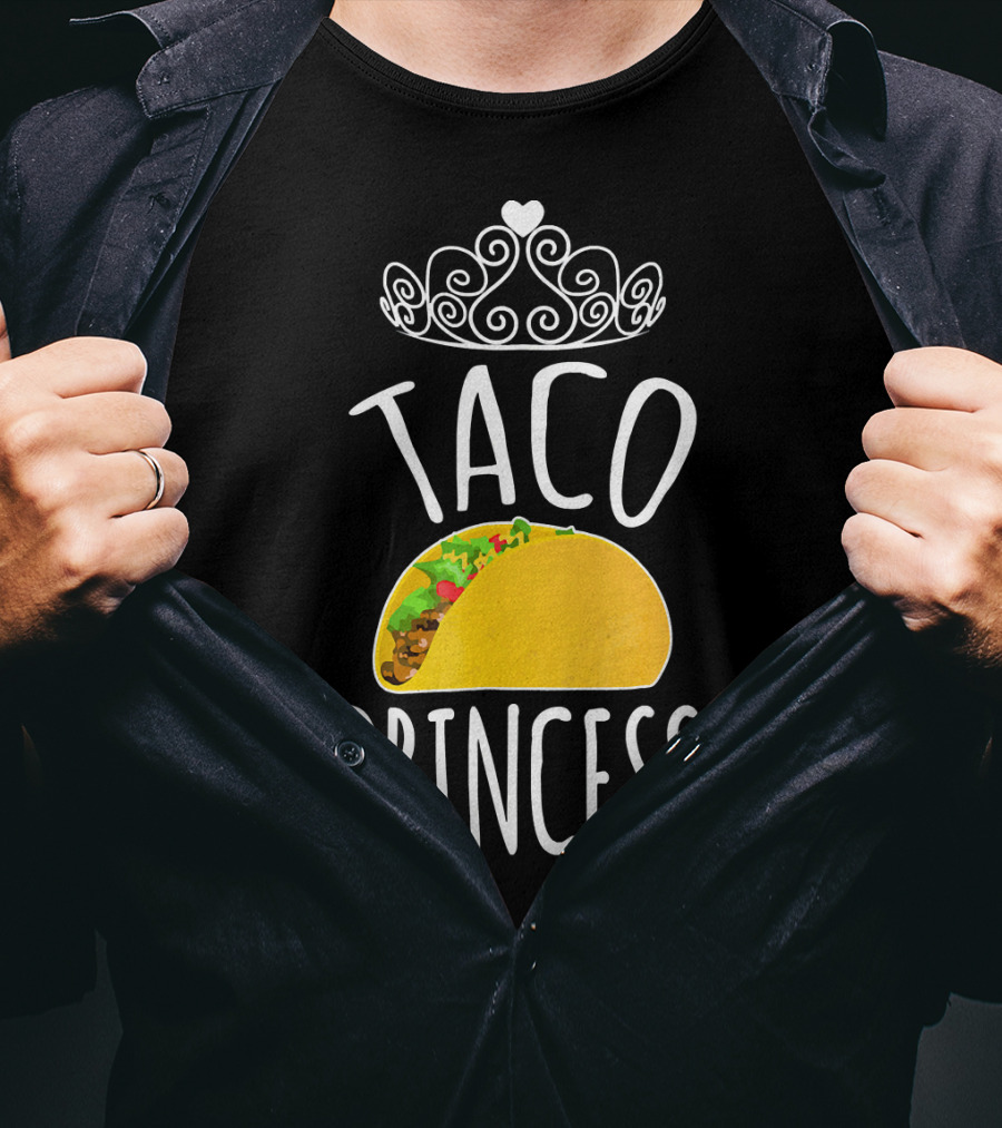 Taco Princess Cute Taco With Crown T-Shirt
