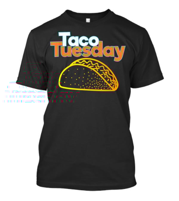 Taco Tuesday Mexican Food Fiesta Celebration With Vibrant Taco T-Shirt