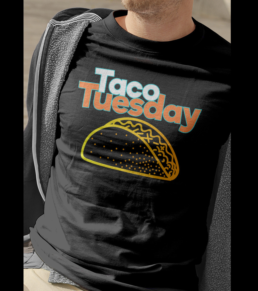 Taco Tuesday Mexican Food Fiesta Celebration With Vibrant Taco T-Shirt