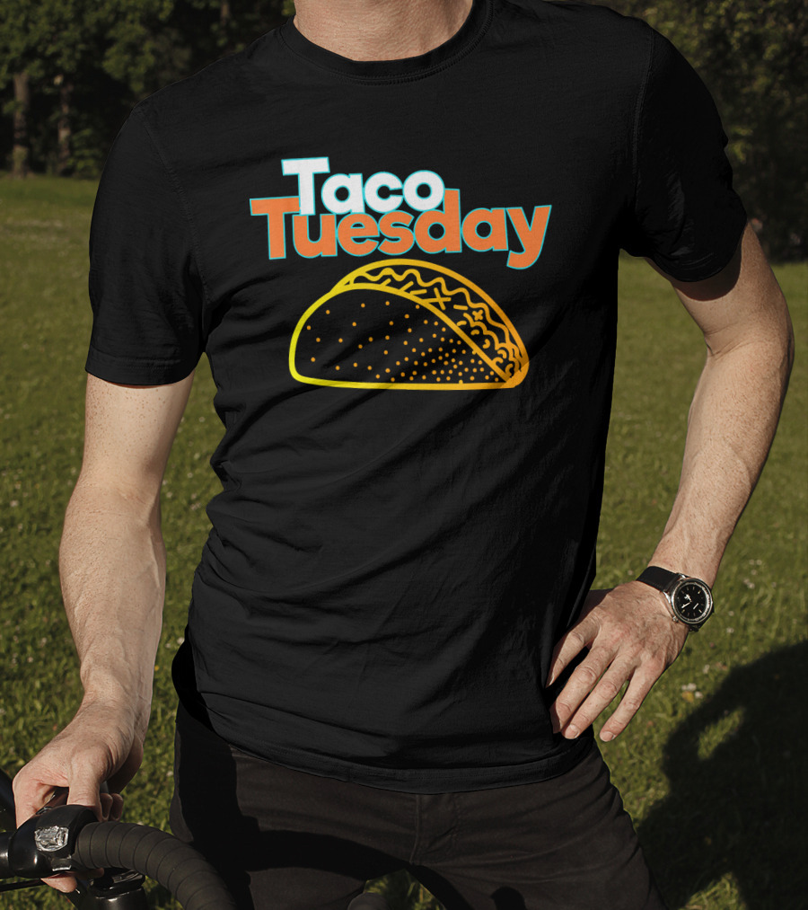 Taco Tuesday Mexican Food Fiesta Celebration With Vibrant Taco T-Shirt