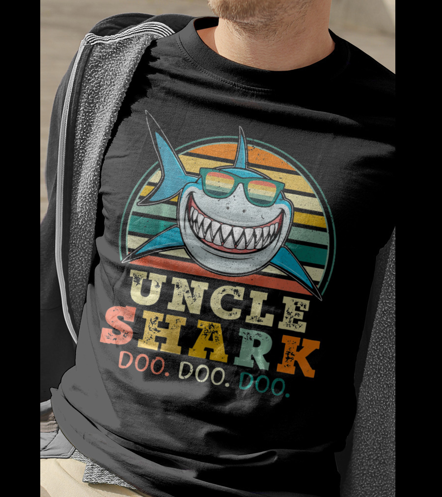 Uncle Shark Retro Vintage Doo Doo Doo T-Shirt