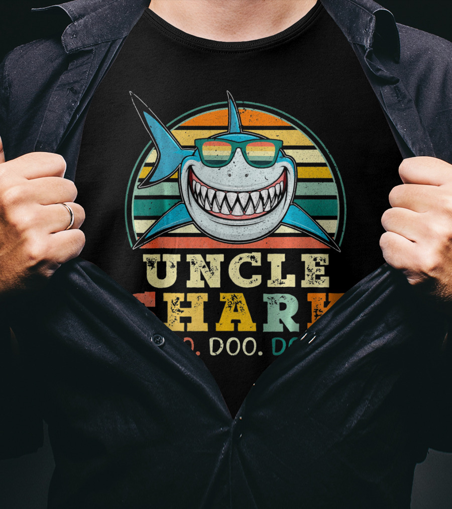 Uncle Shark Retro Vintage Doo Doo Doo T-Shirt