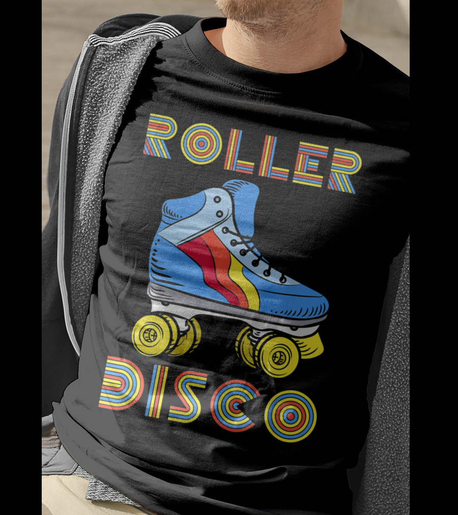 Retro 80s Roller Disco Skate Vibe T-Shirt