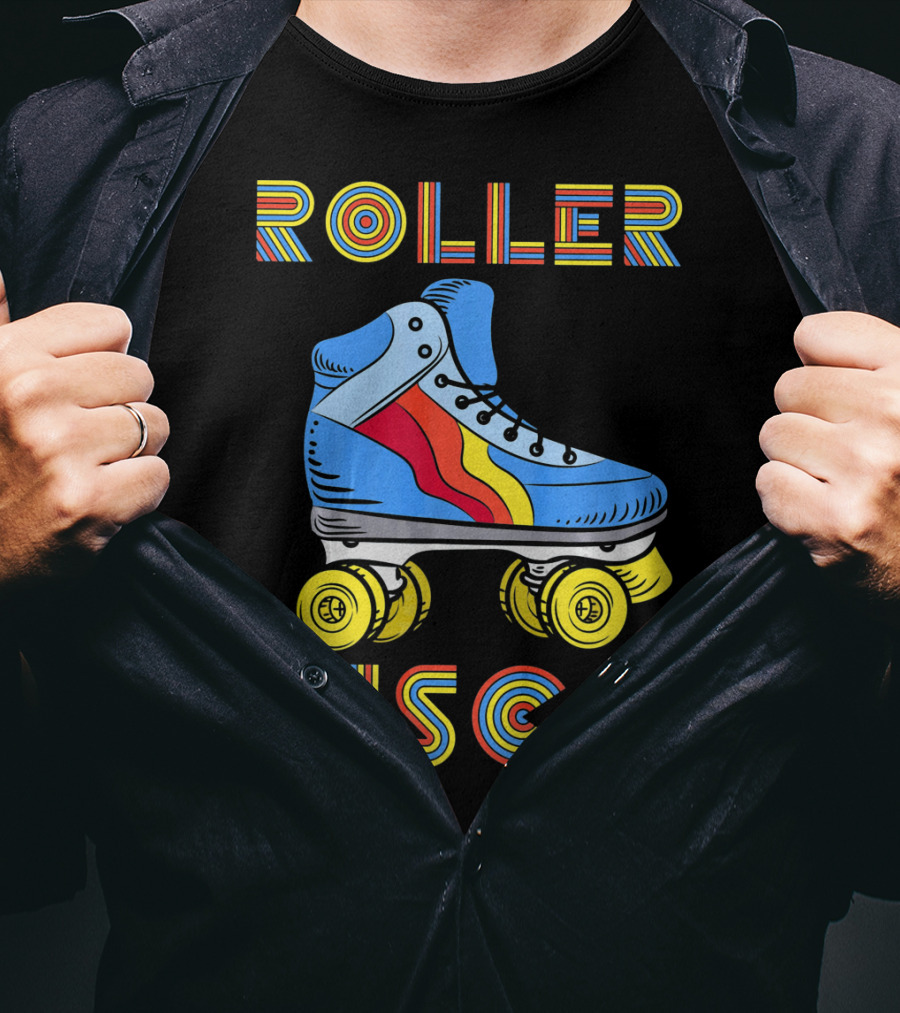 Retro 80s Roller Disco Skate Vibe T-Shirt