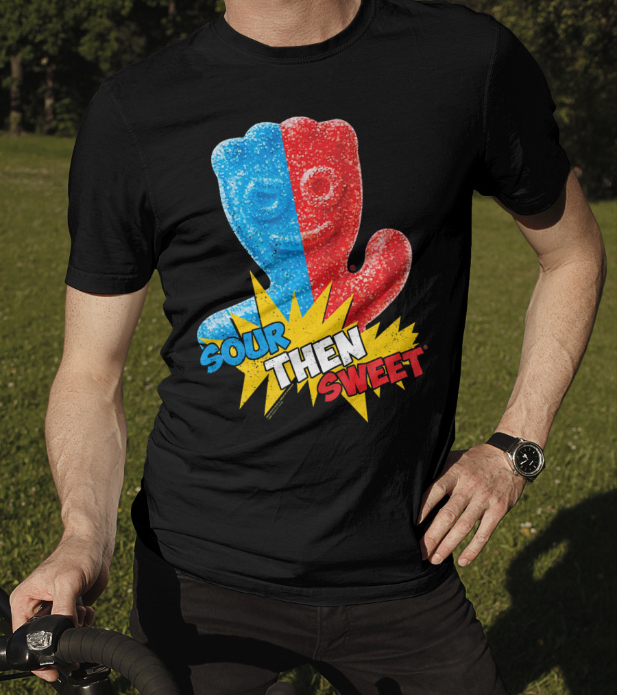 Sour Patch Kids Sour Then Sweet Candy Blue Red Explosion T-Shirt