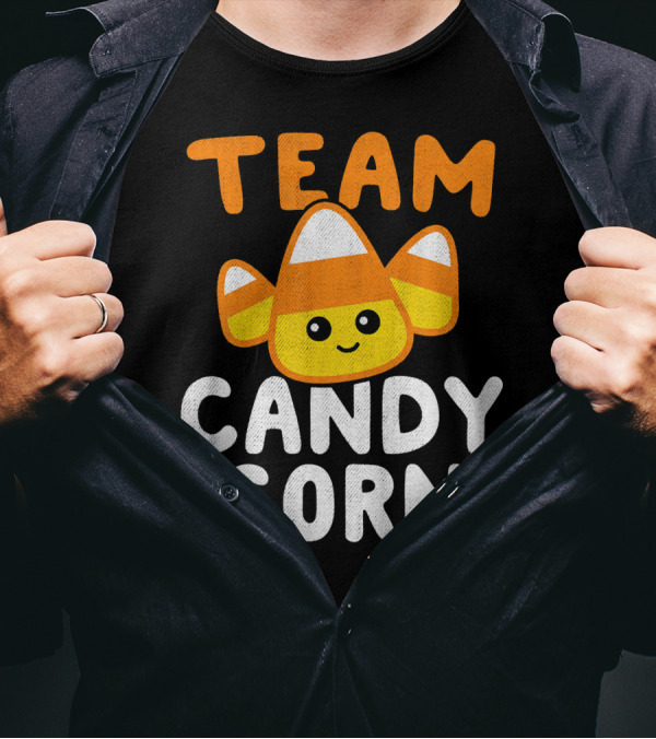 Halloween Funny Team Candy Corn Cute Lazy Cos T-Shirt