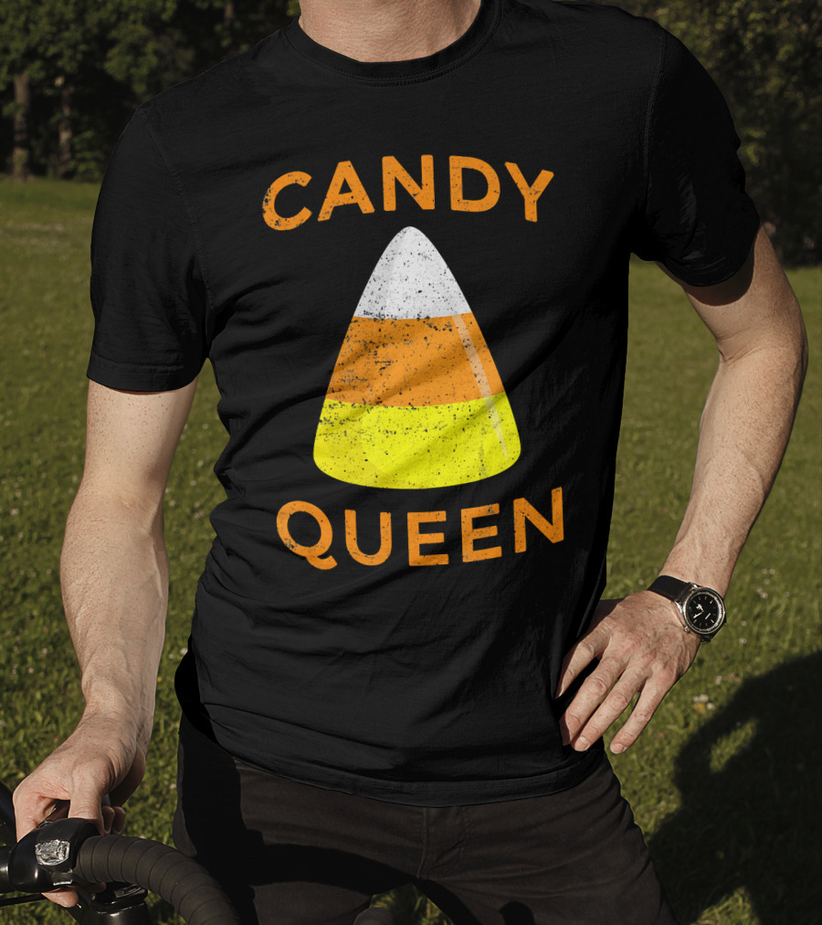 Candy Corn Queen Halloween Costume Iconic Treat T-Shirt