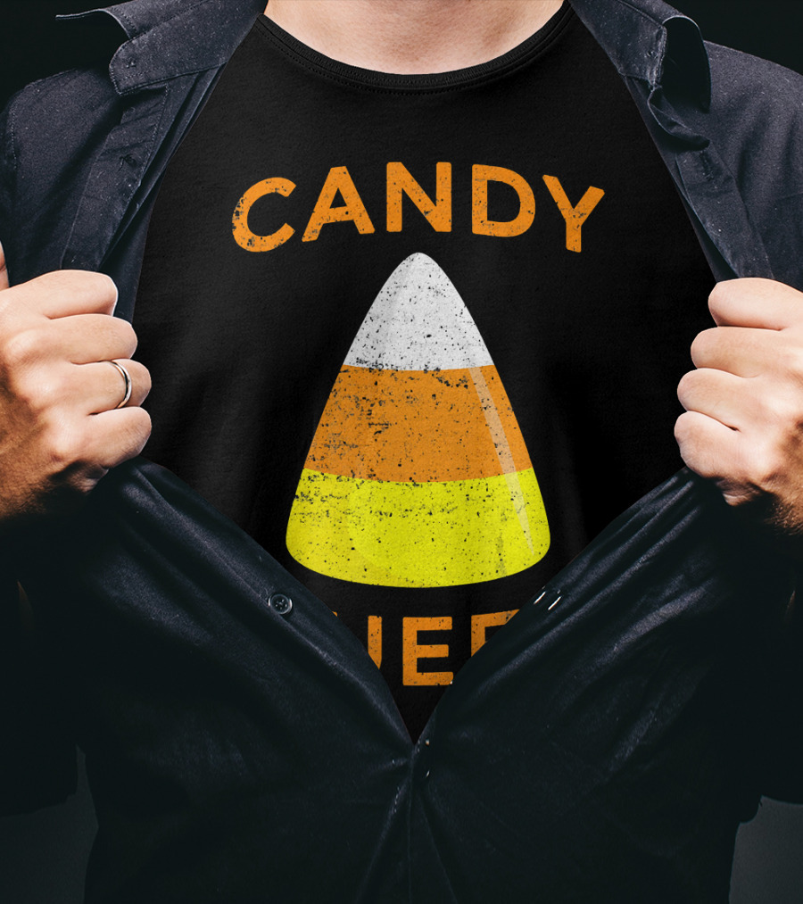 Candy Corn Queen Halloween Costume Iconic Treat T-Shirt
