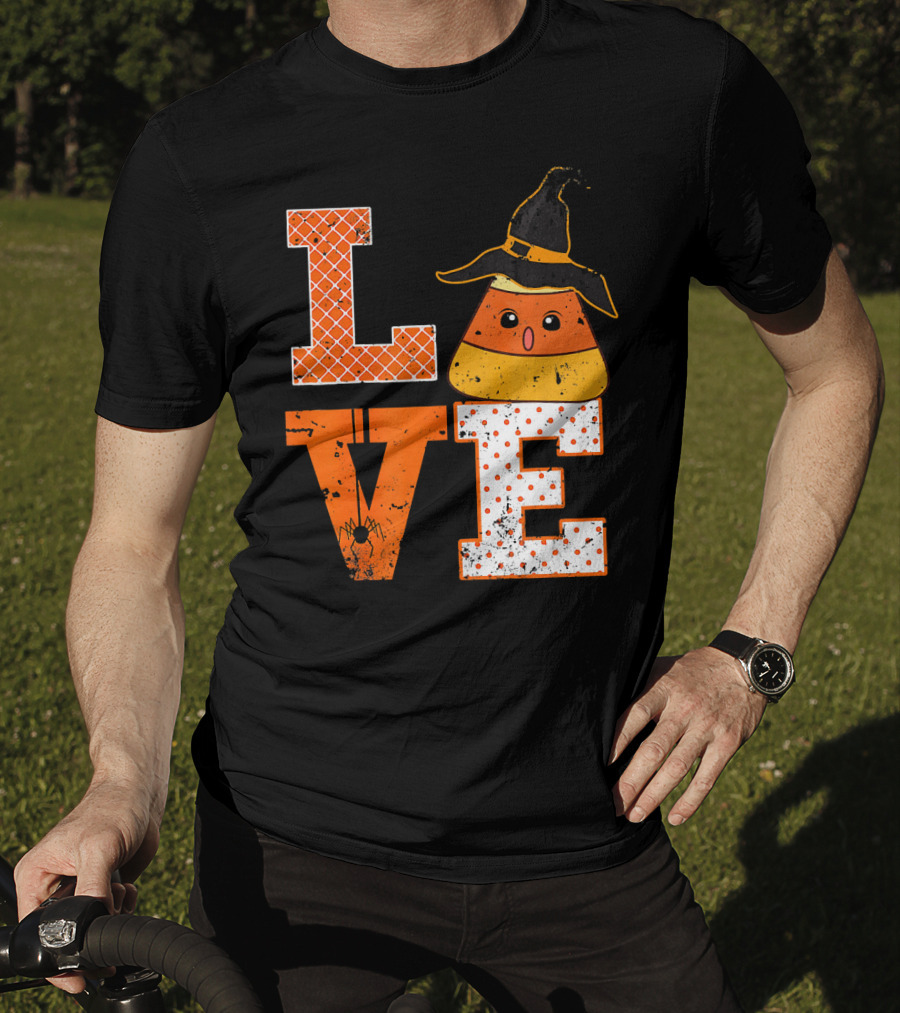Love Candy Corn Cute Halloween Hat T-Shirt