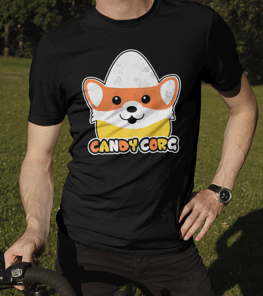 Candy Corn Corgi Halloween Dog Candy Corgi T-Shirt