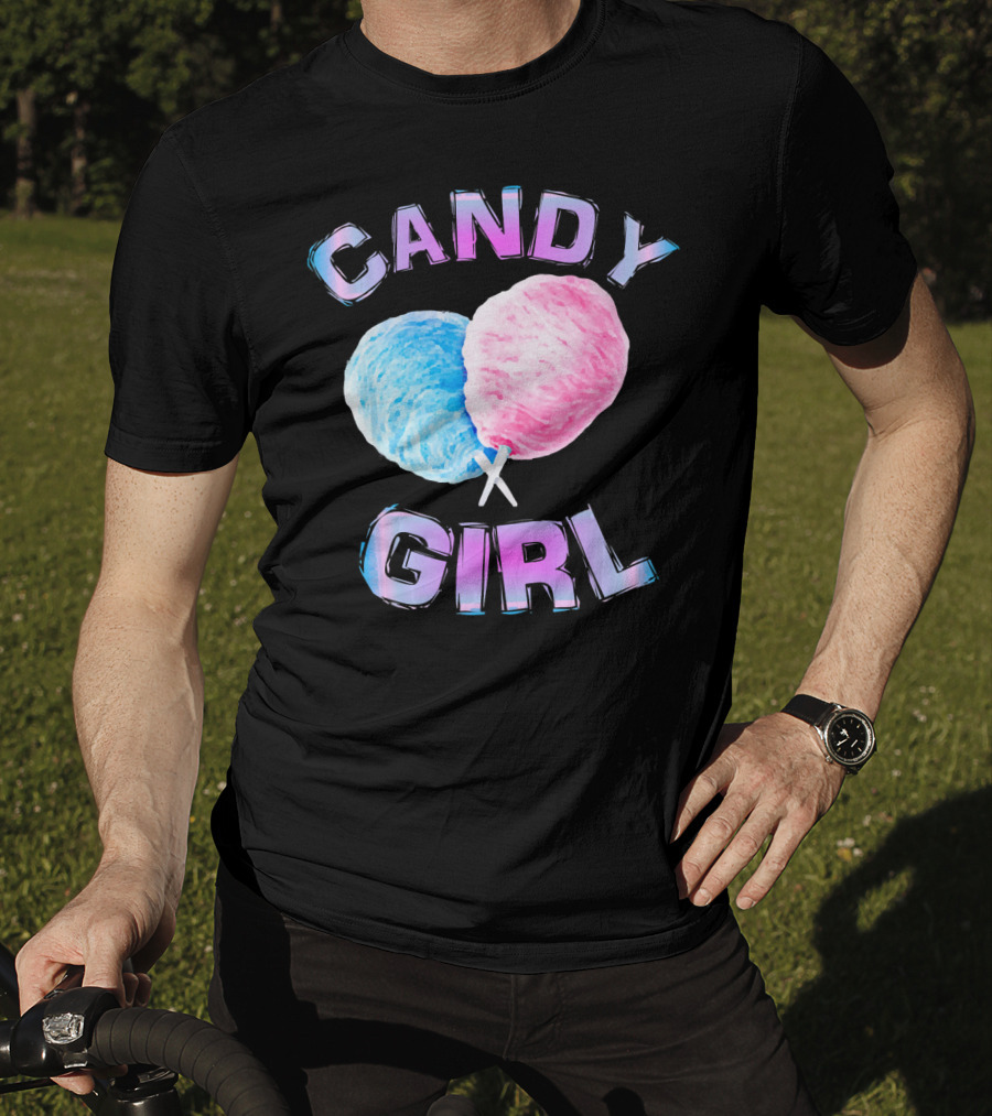 Candy Girl Cotton Candy Fun Girls Juniors T-Shirt
