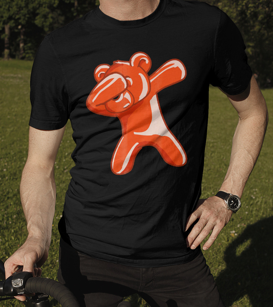 Dabbing Bear Gummy Candy Dance Dab Pose T-Shirt