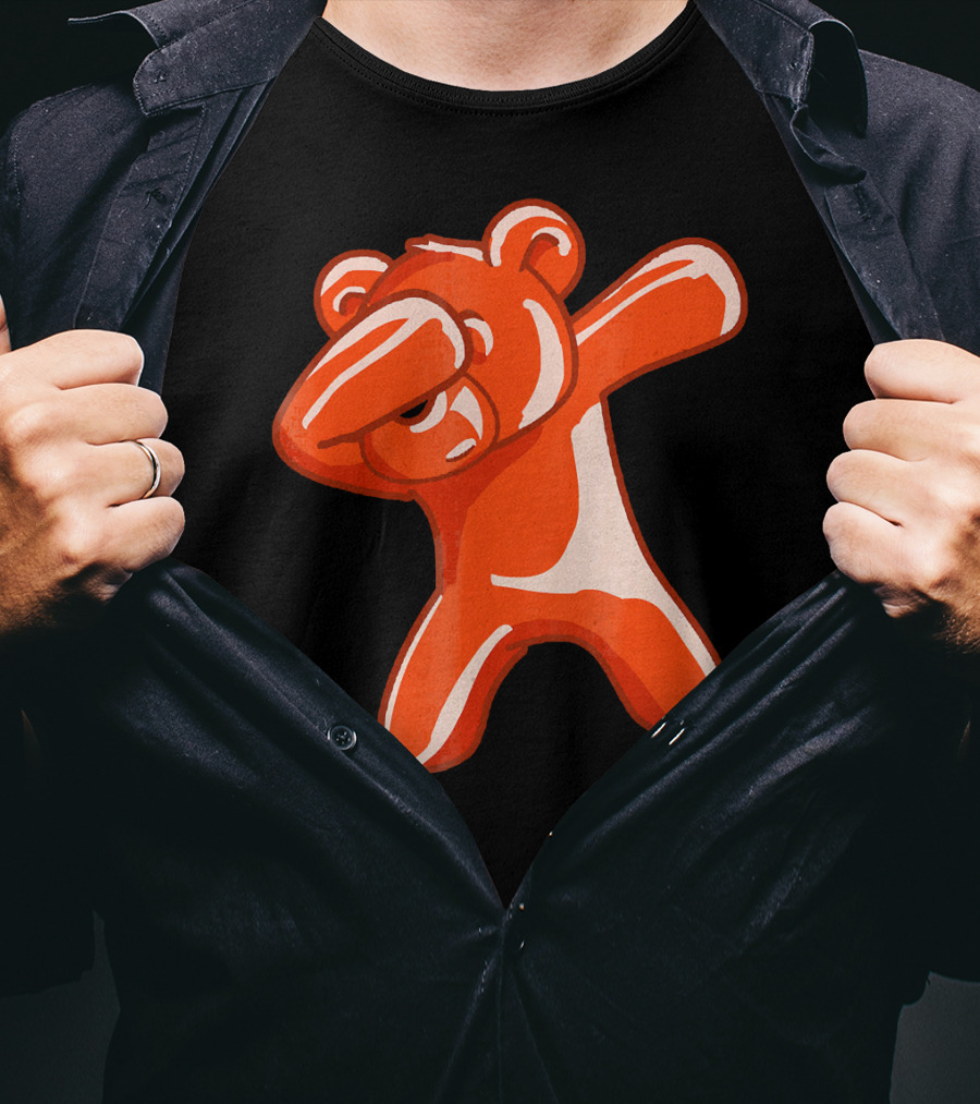 Dabbing Bear Gummy Candy Dance Dab Pose T-Shirt