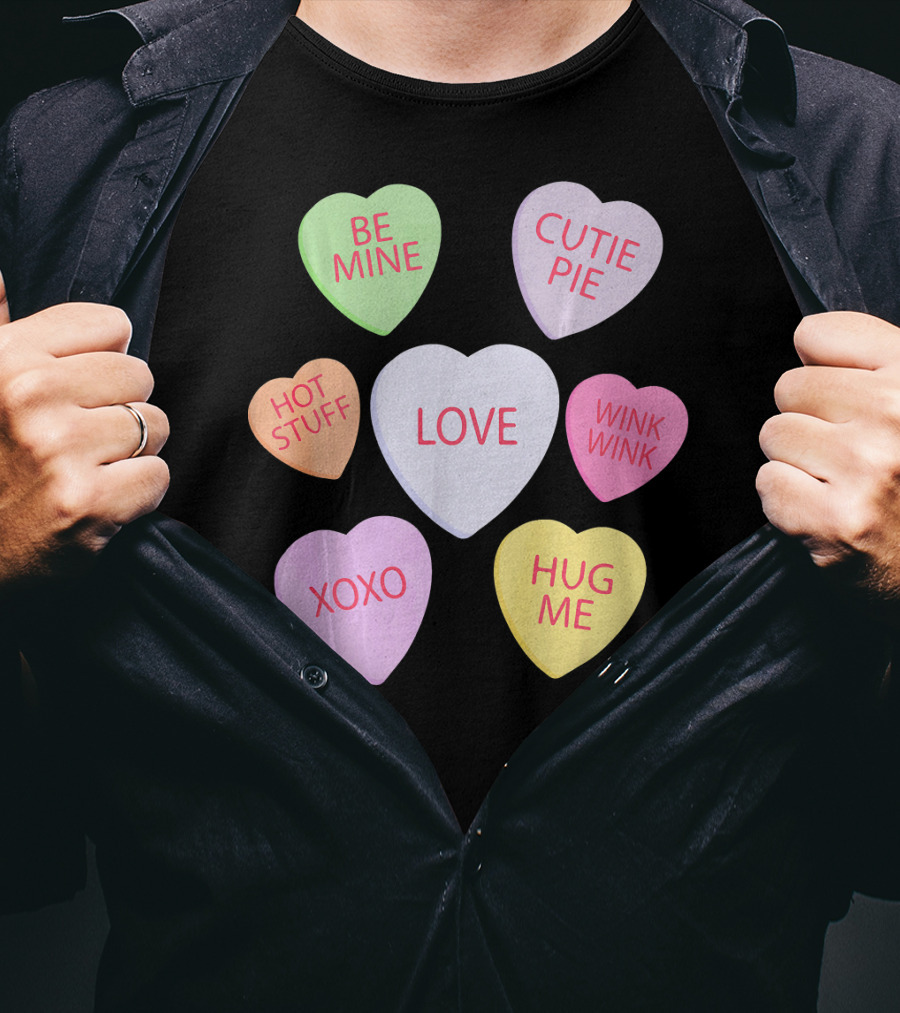 Valentines Day Be Mine Cutie Pie Love Candy Heart Kids Chi T-Shirt