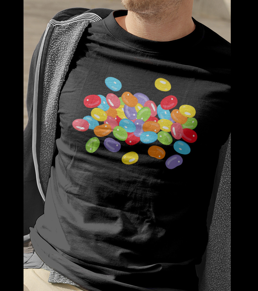 Cute Colorful Jelly Beans Candy Lover Easter Holiday T-Shirt