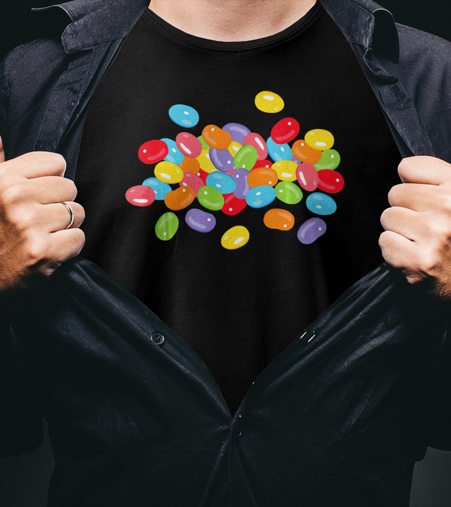 Cute Colorful Jelly Beans Candy Lover Easter Holiday T-Shirt