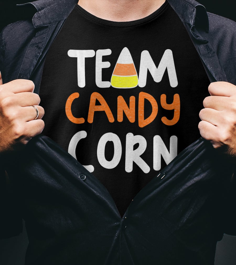 Team Candy Corn Halloween Treat Enthusiasts T-Shirt
