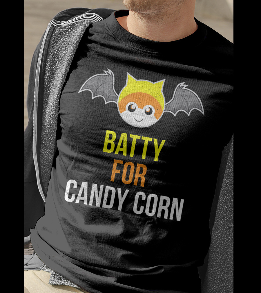 BATTY FOR CANDY CORN Adult And Youth T-Shirt