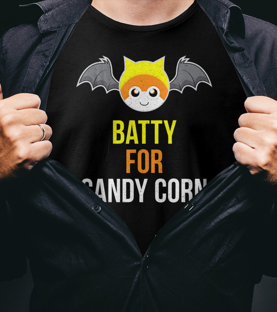 BATTY FOR CANDY CORN Adult And Youth T-Shirt
