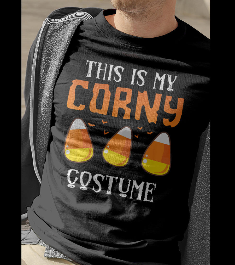 This Is My Corny Costume Candy Corn Bats T-Shirt