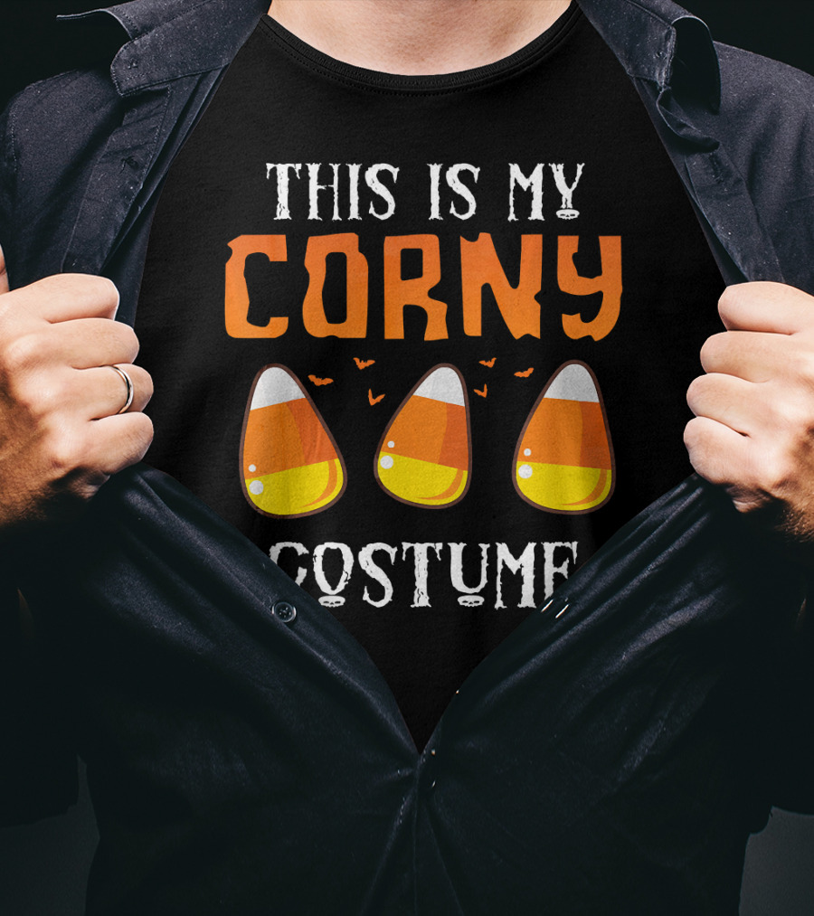 This Is My Corny Costume Candy Corn Bats T-Shirt