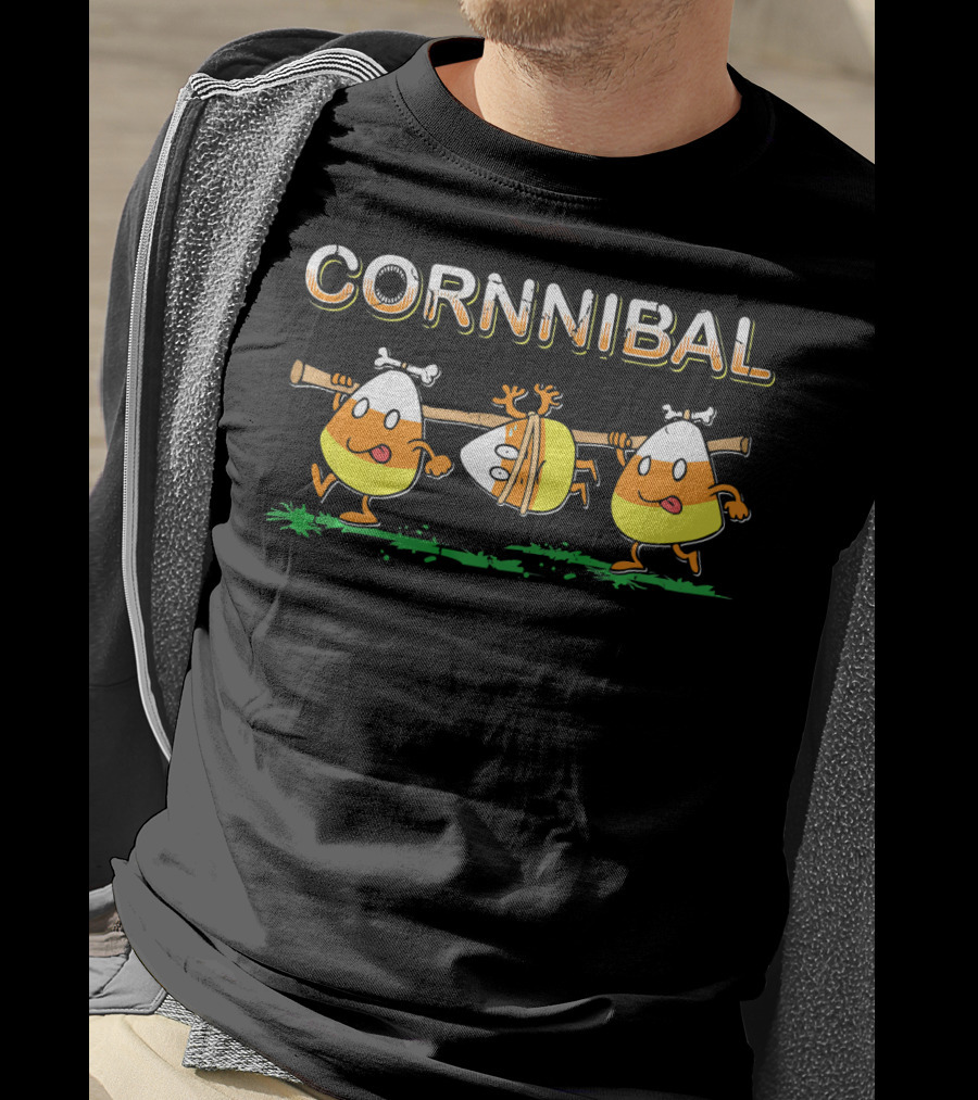 Cornnibal Cannibal Candy Corn Fun T-Shirt