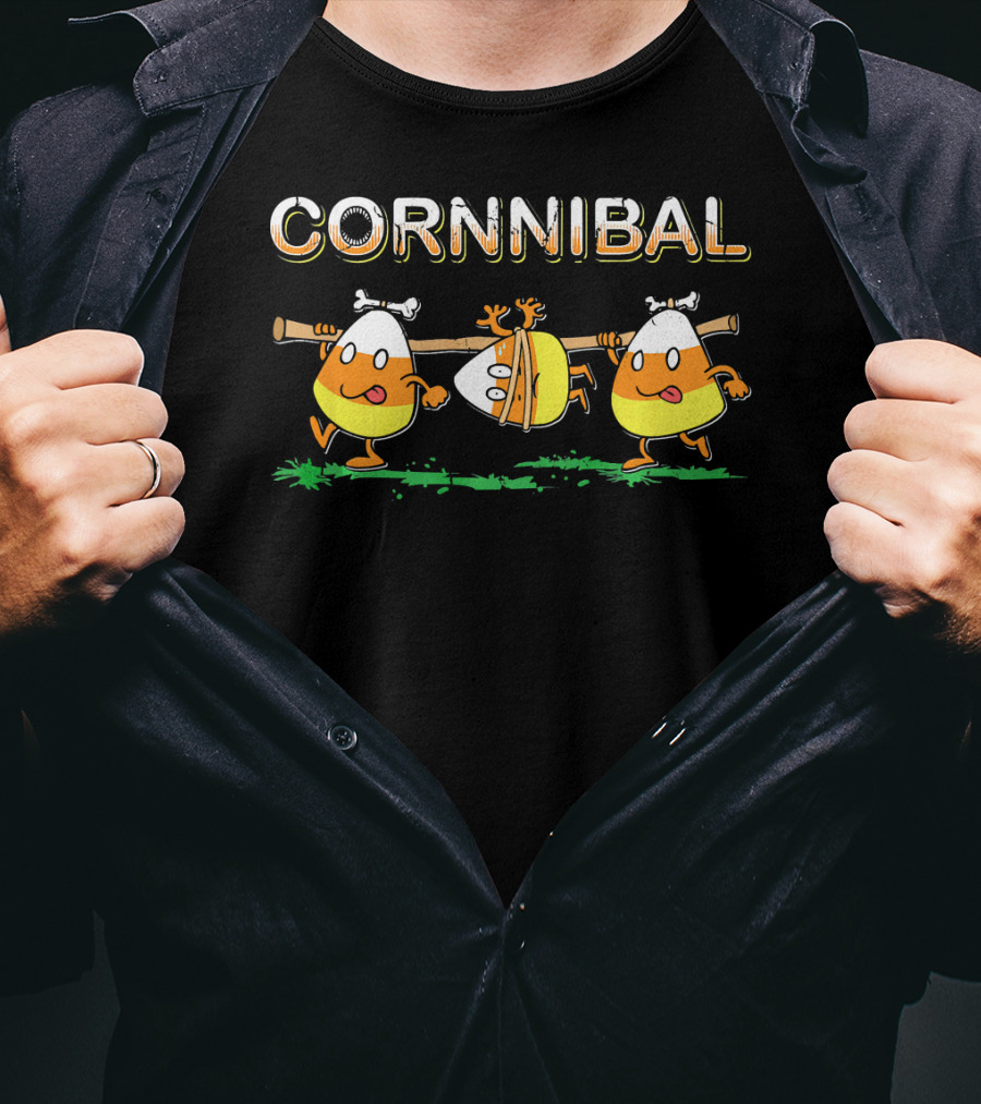 Cornnibal Cannibal Candy Corn Fun T-Shirt
