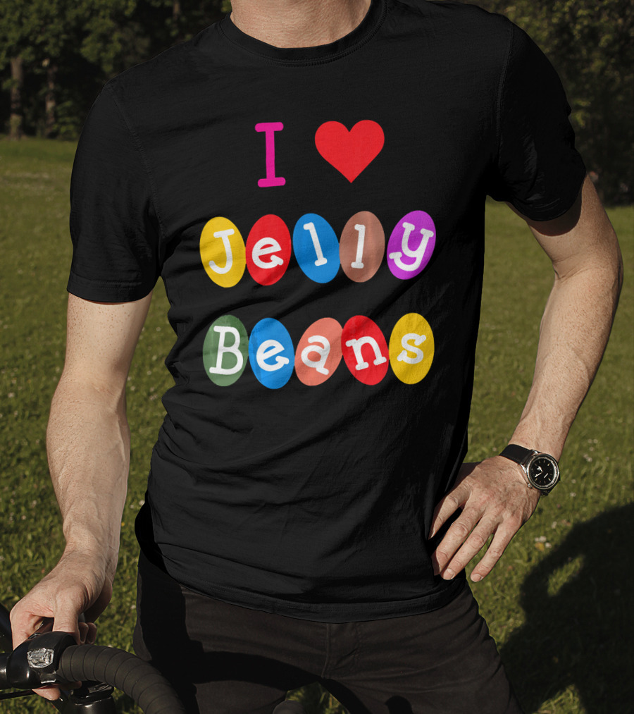 I Love Jelly Beans Heart Sweets Candy T-Shirt