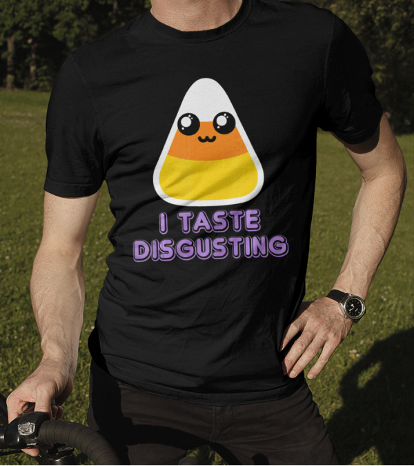 I Taste Disgusting Cute Candy Corn With Kawaii Eyes And Smile T-Shirt