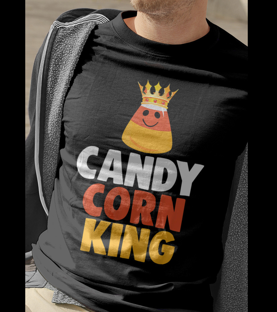Candy Corn King Halloween Trick OR Treat T-Shirt