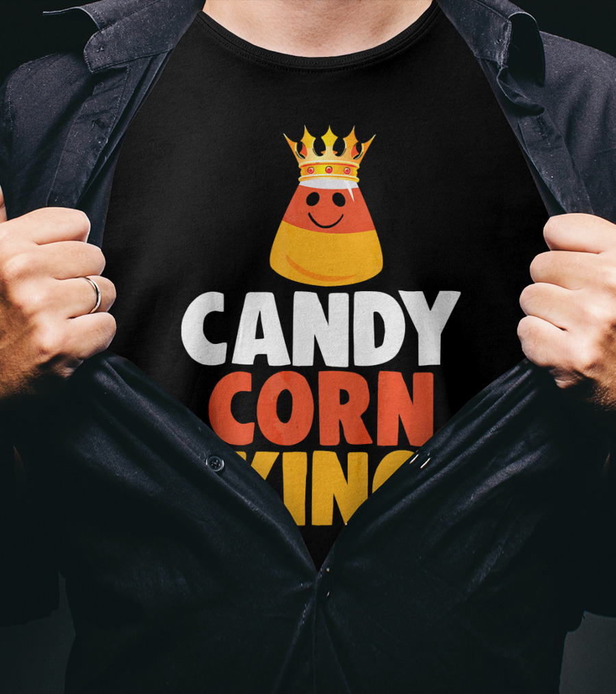 Candy Corn King Halloween Trick OR Treat T-Shirt
