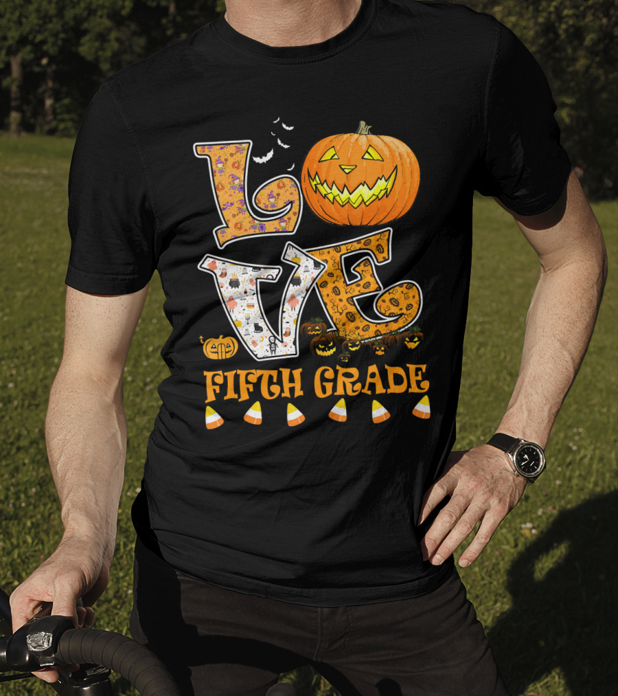 LOVE Halloween Fifth Grade T-Shirt