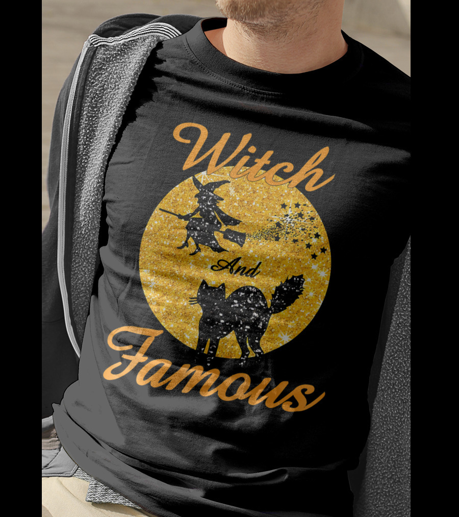 Witch And Famous Halloween Men Kids T-Shirt