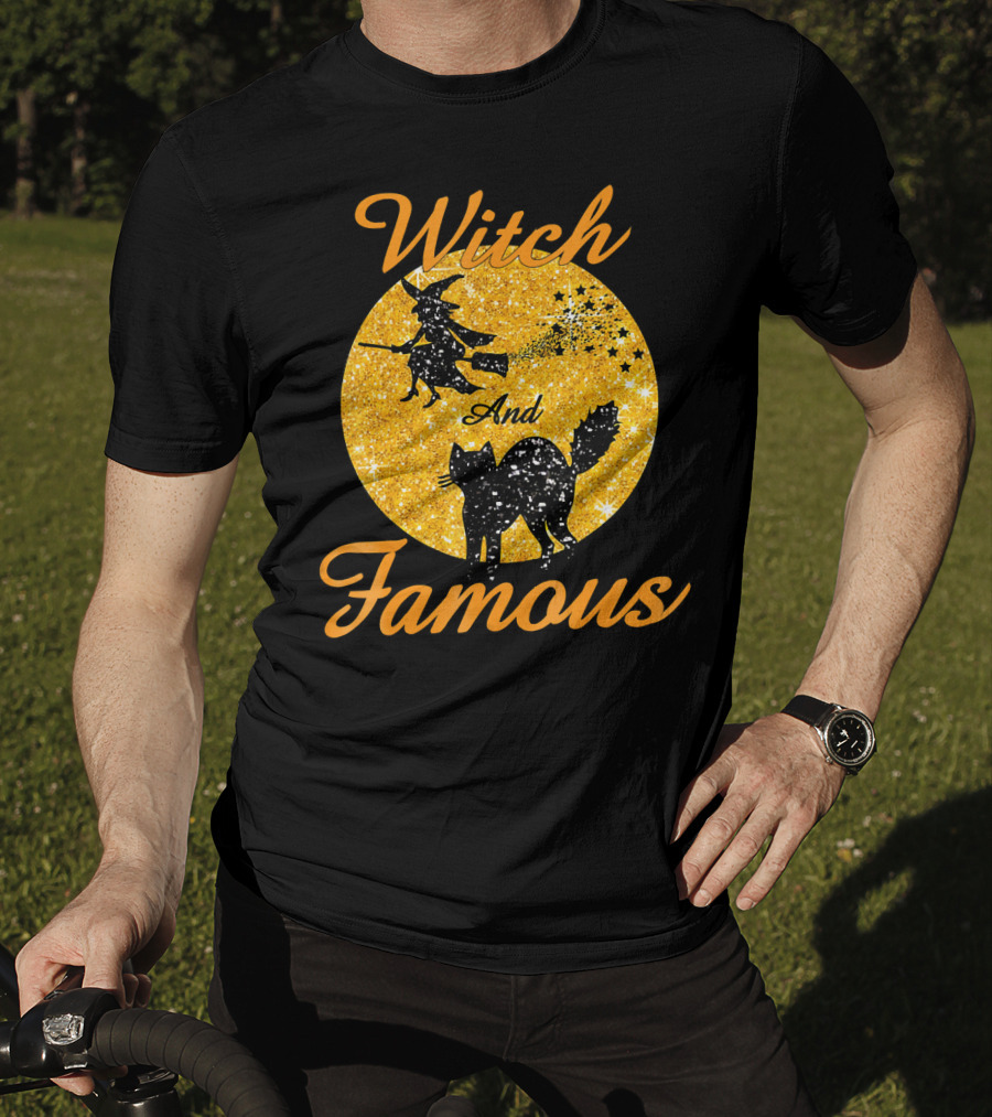 Witch And Famous Halloween Men Kids T-Shirt