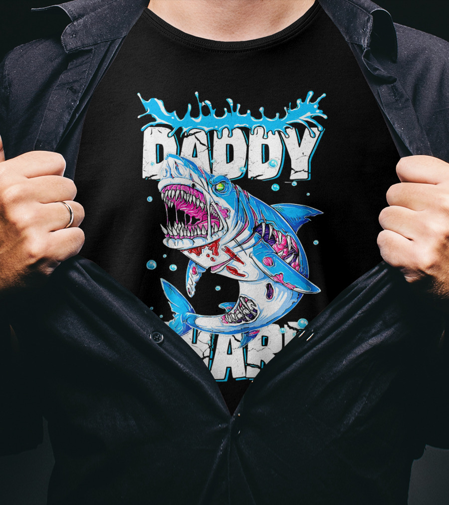 Daddy Shark Zombie Halloween T-Shirt