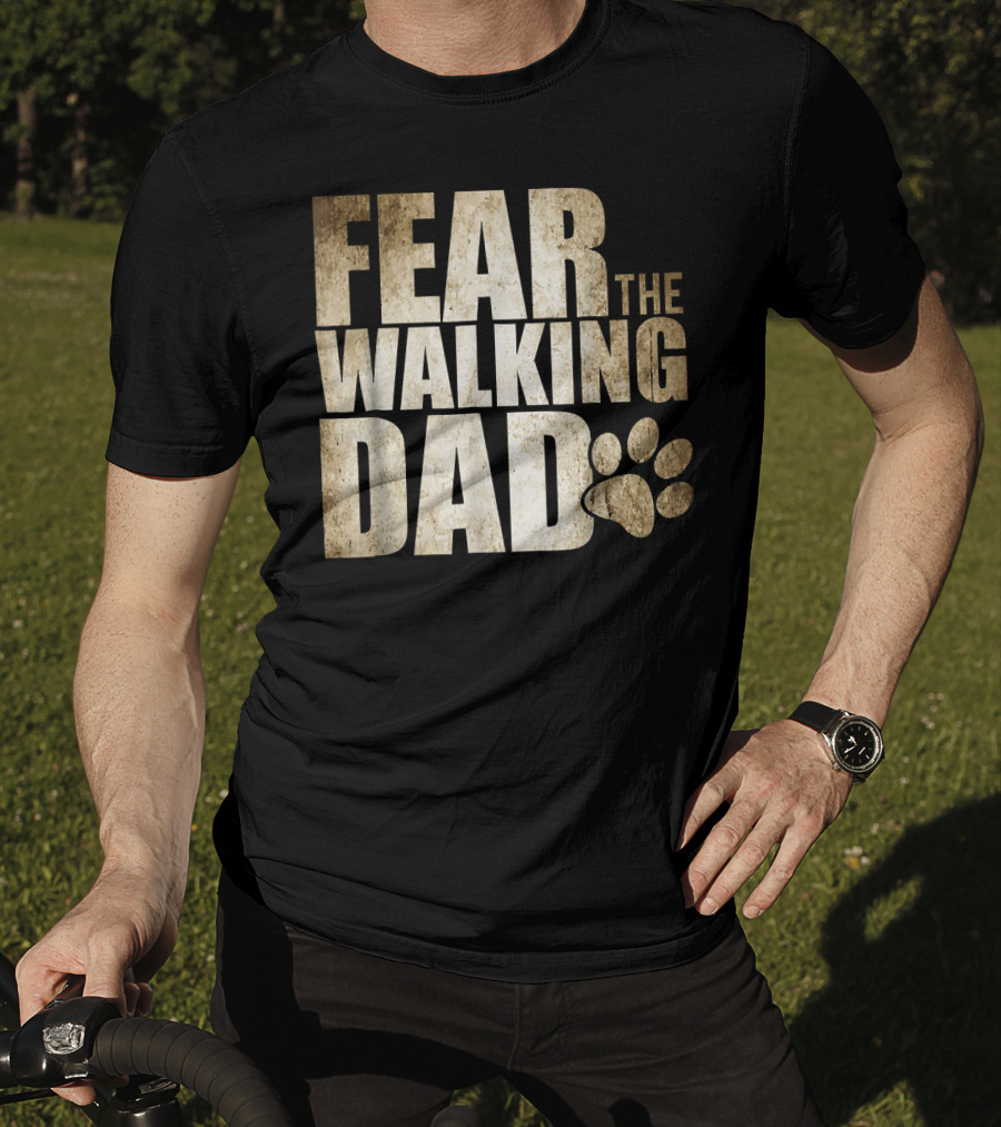 Fear The Walking Dad Paw Prints T-Shirt