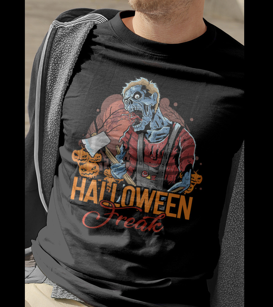 Halloween Freak Scary Zombie Horror T-Shirt