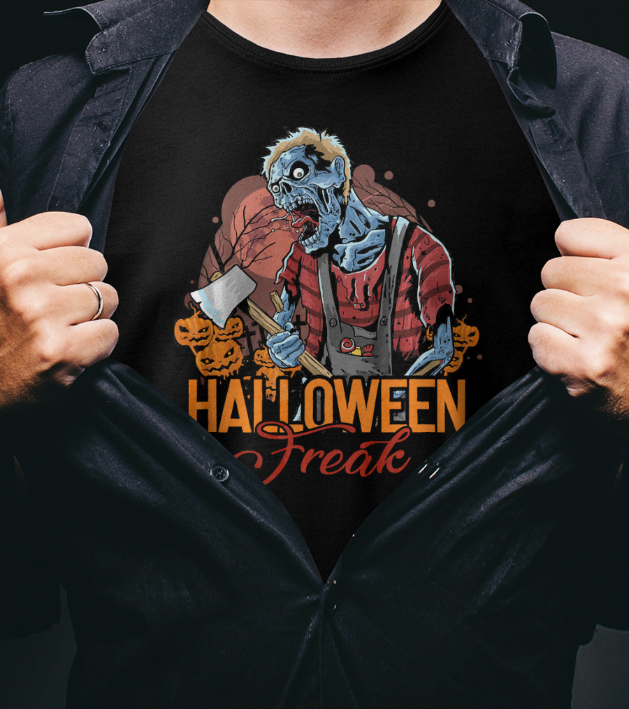 Halloween Freak Scary Zombie Horror T-Shirt