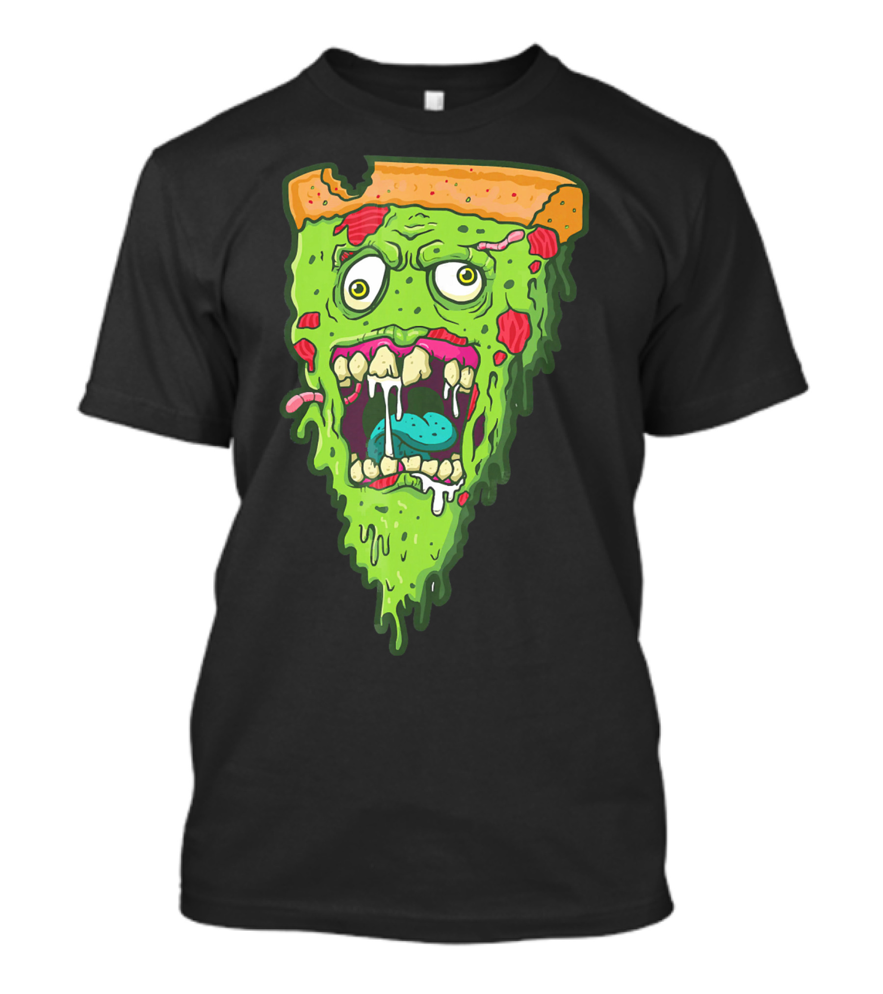 Pizza Zombie Monster Slice Fun T-Shirt