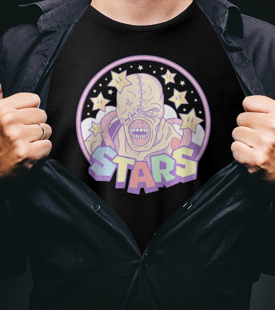 STARS Resident Racoon City Nemesis Pastel T-Shirt