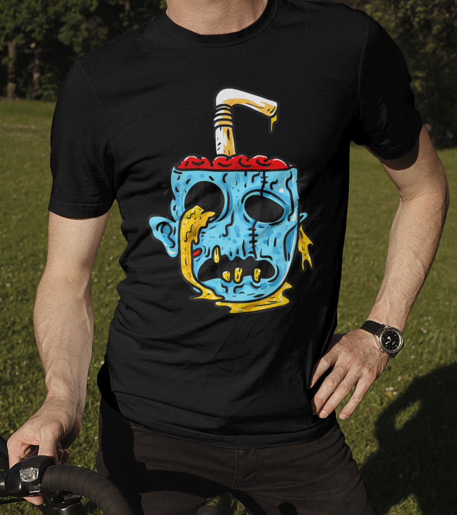 Zombie Food Brain Slushie Horror T-Shirt
