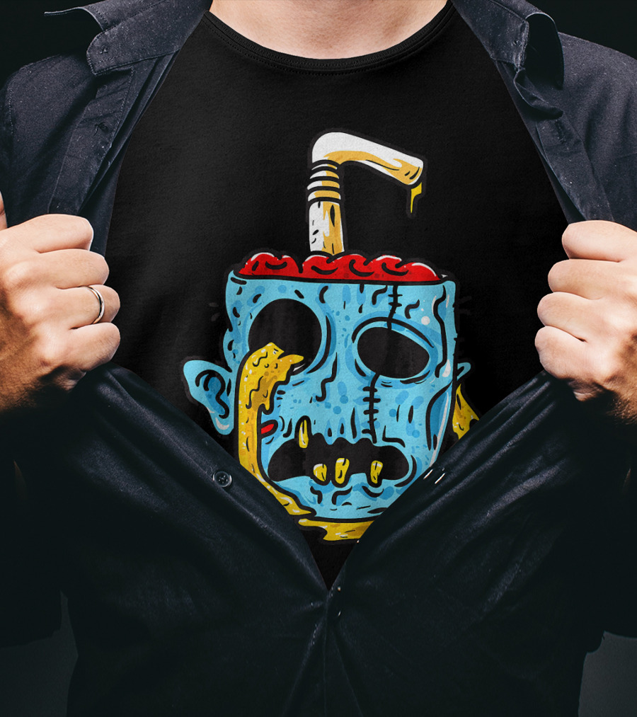 Zombie Food Brain Slushie Horror T-Shirt