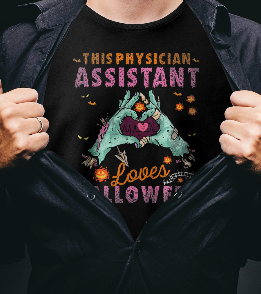 This Physician Assistant Loves Halloween T-Shirt