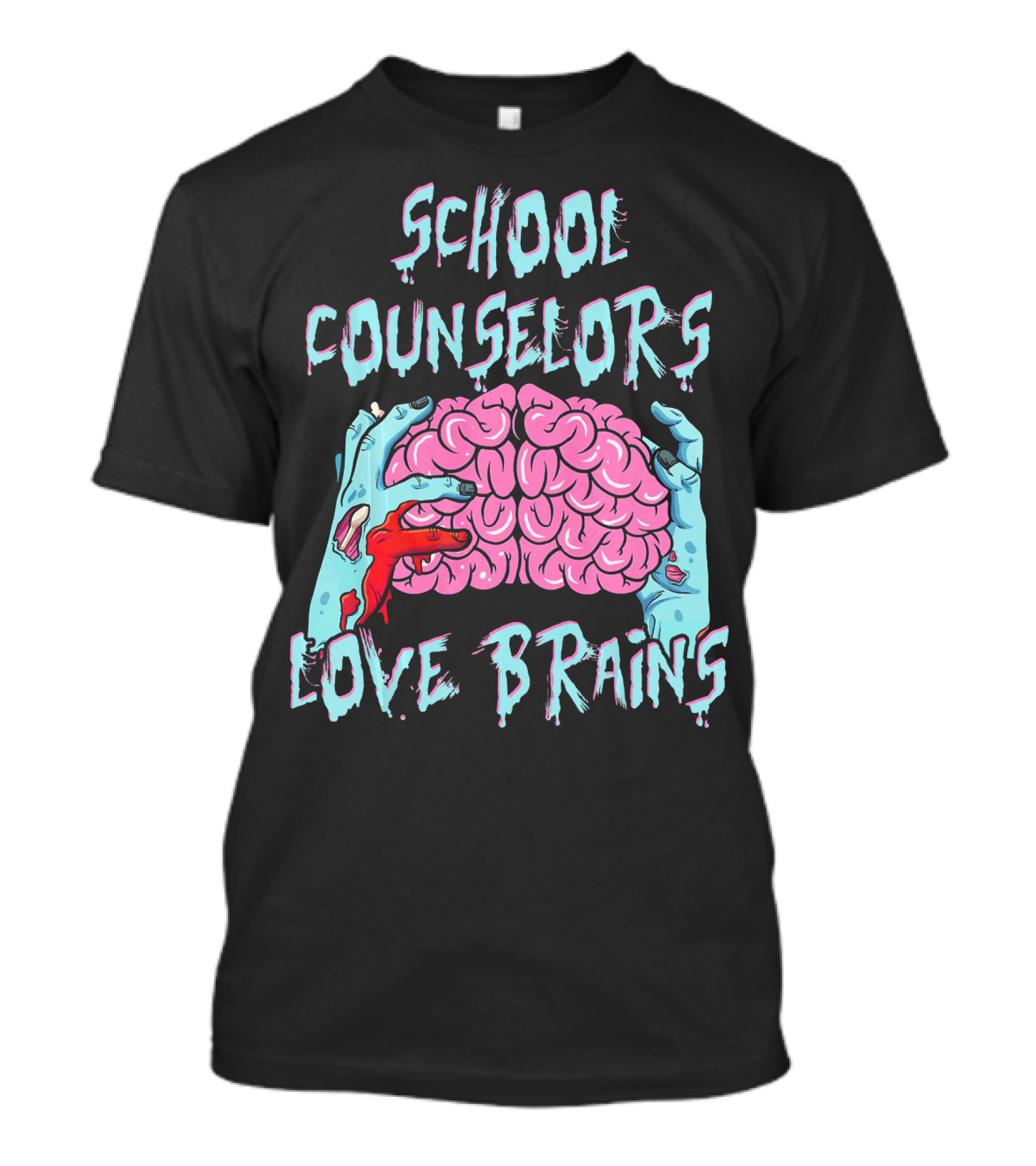 School Counselors Love Brains T-Shirt