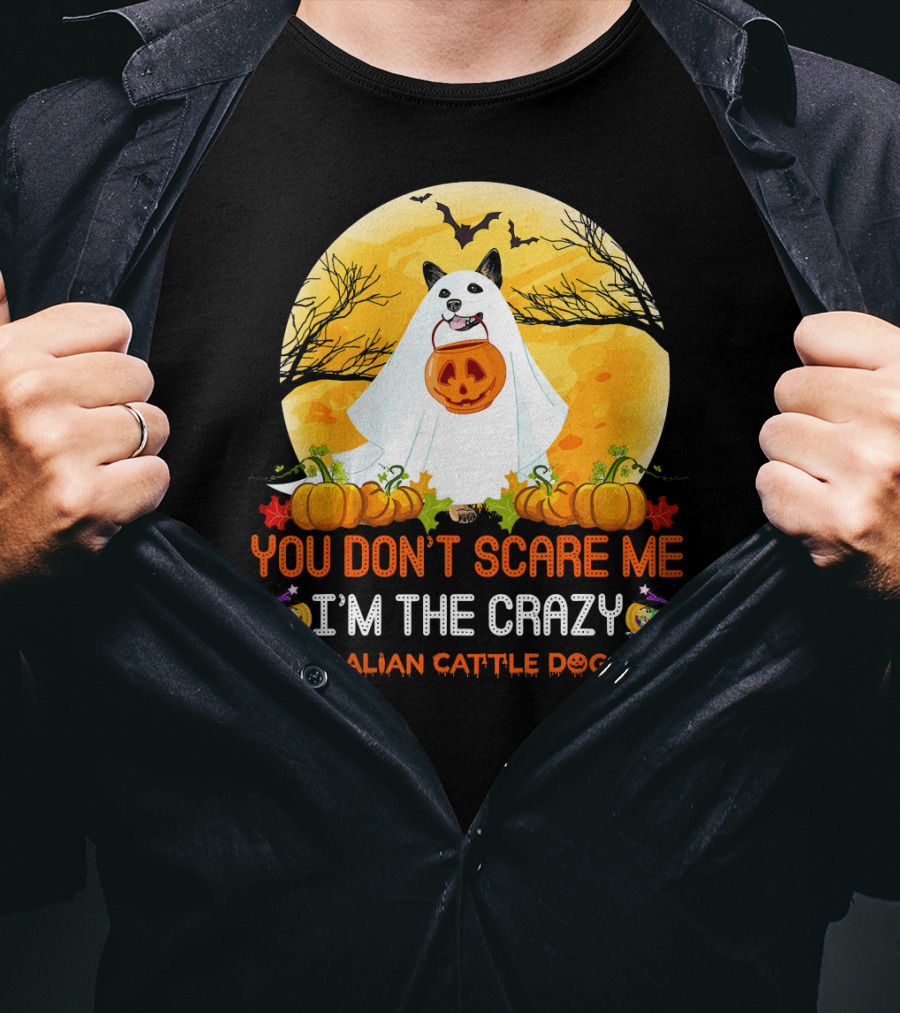 You Don’t Scare ME I’m The Crazy Australian Cattle Dog Lady T-Shirt